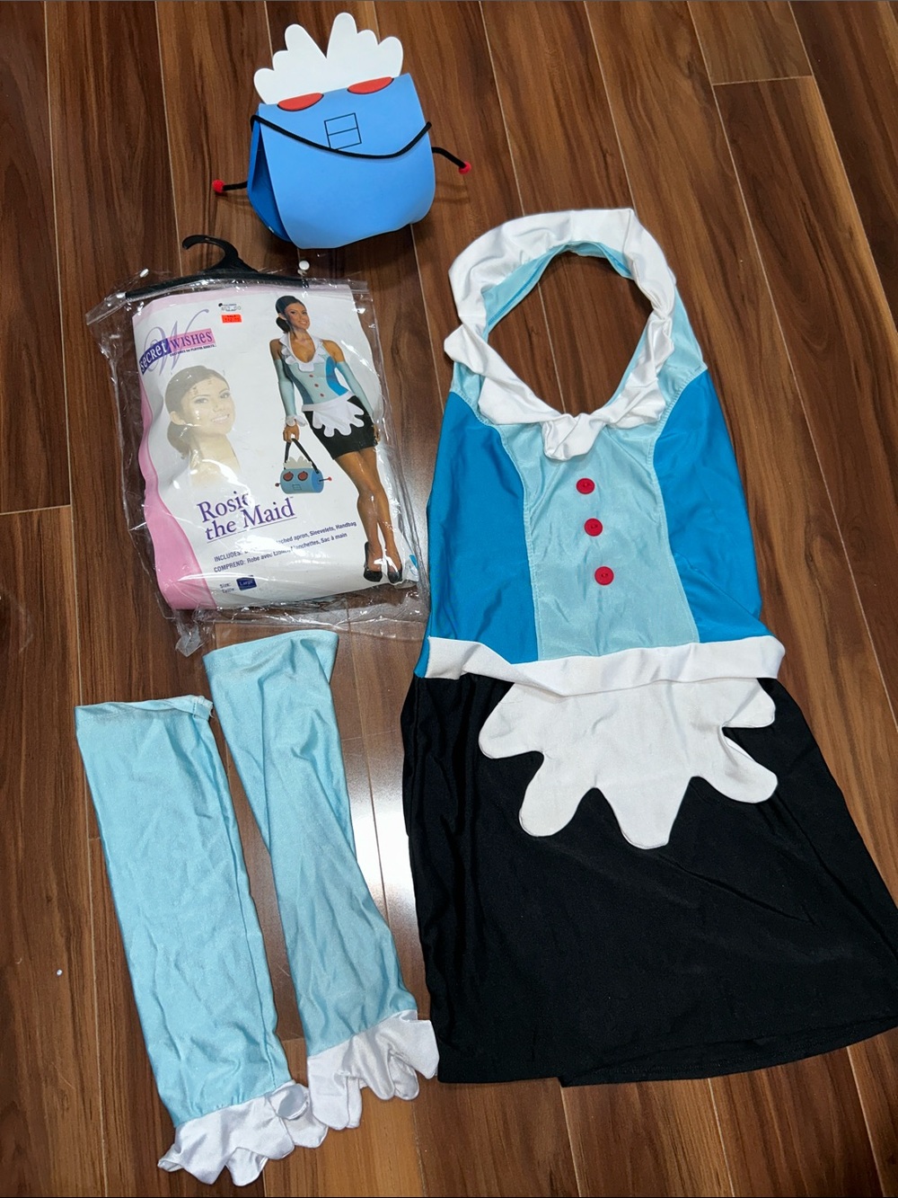 Large ladies Rosie the maid sexy secret wishes Halloween costume